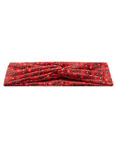 Red Paisley Turban Headband for Mom